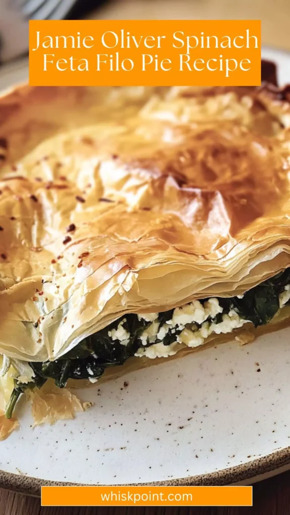 jamie oliver spinach feta filo pie recipe