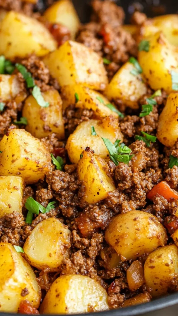 Simple Ground Beef And Potatoes Copycat Recipe
