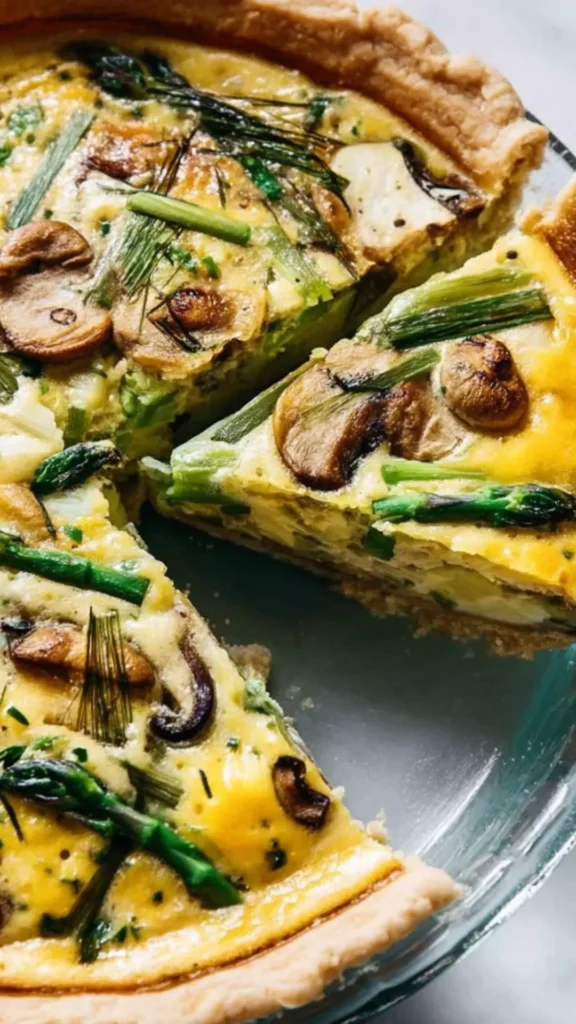spring vegetable quiche spring vegetable quiche