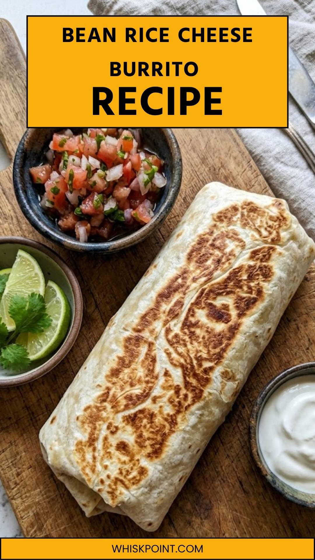 Bean Rice Cheese Burrito Recipe