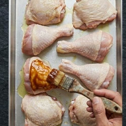 Step 5: Baste with BBQ Sauce Step 5: Baste with BBQ Sauce