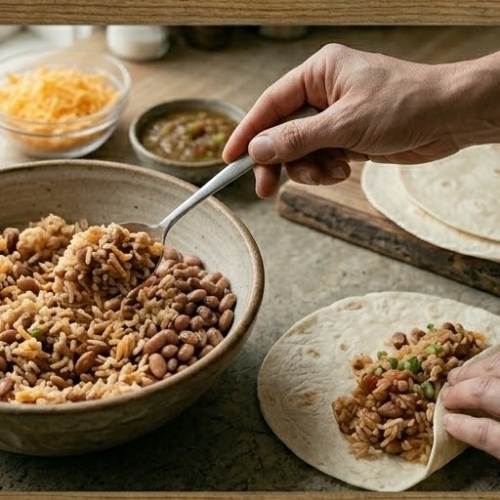 Step 3: Assemble the Burritos Step 3: Assemble the Burritos