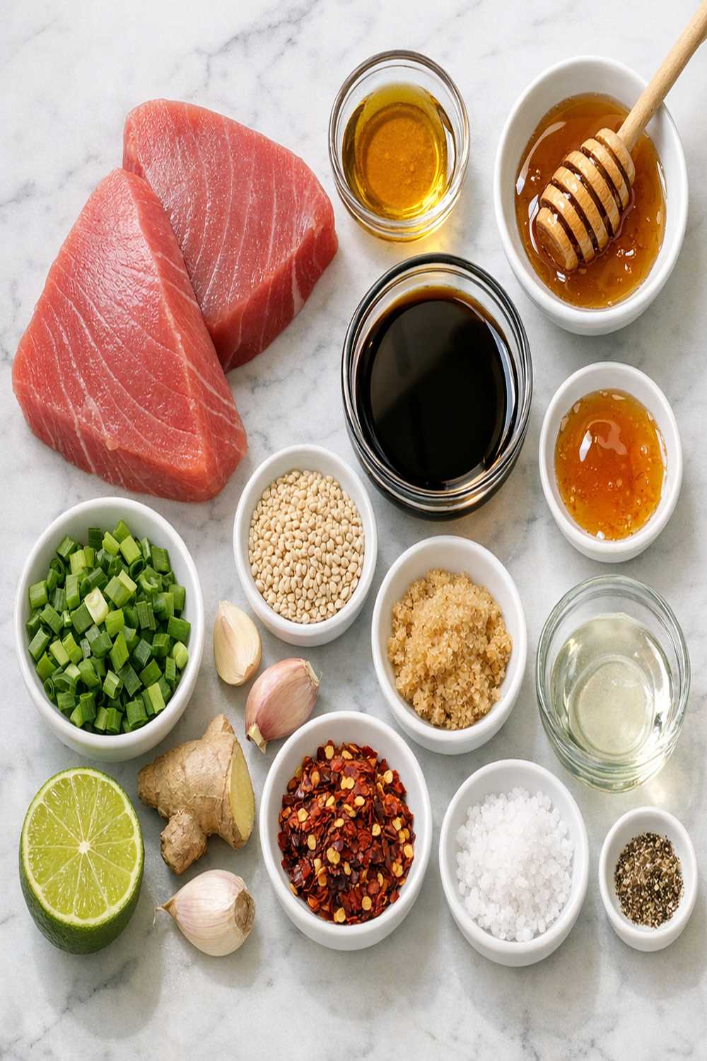 Ahi Tuna Marinade Recipe ingredients