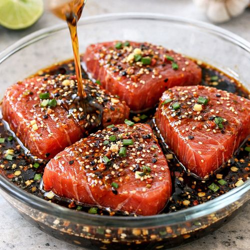 Step 3: Marinate the Tuna