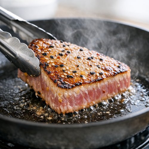 Step 5: Sear Your Tuna Steaks