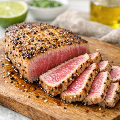 Step 6: Rest and Slice Your Tuna