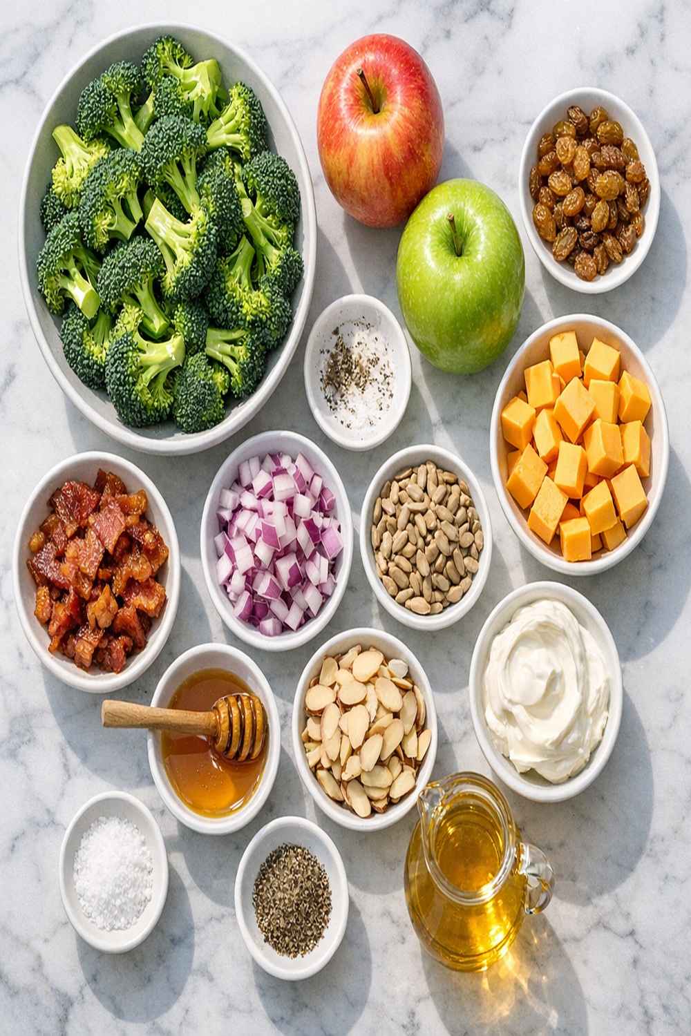 Broccoli Apple Salad Recipe ingredients
