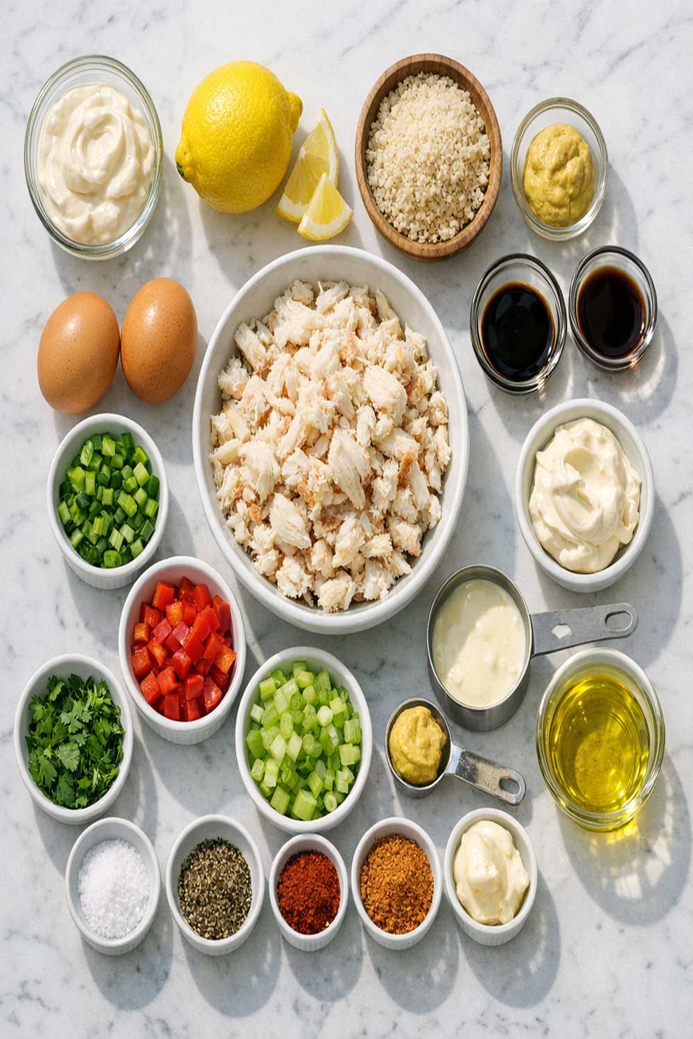 Canned Crab Cake Recipe ingredients