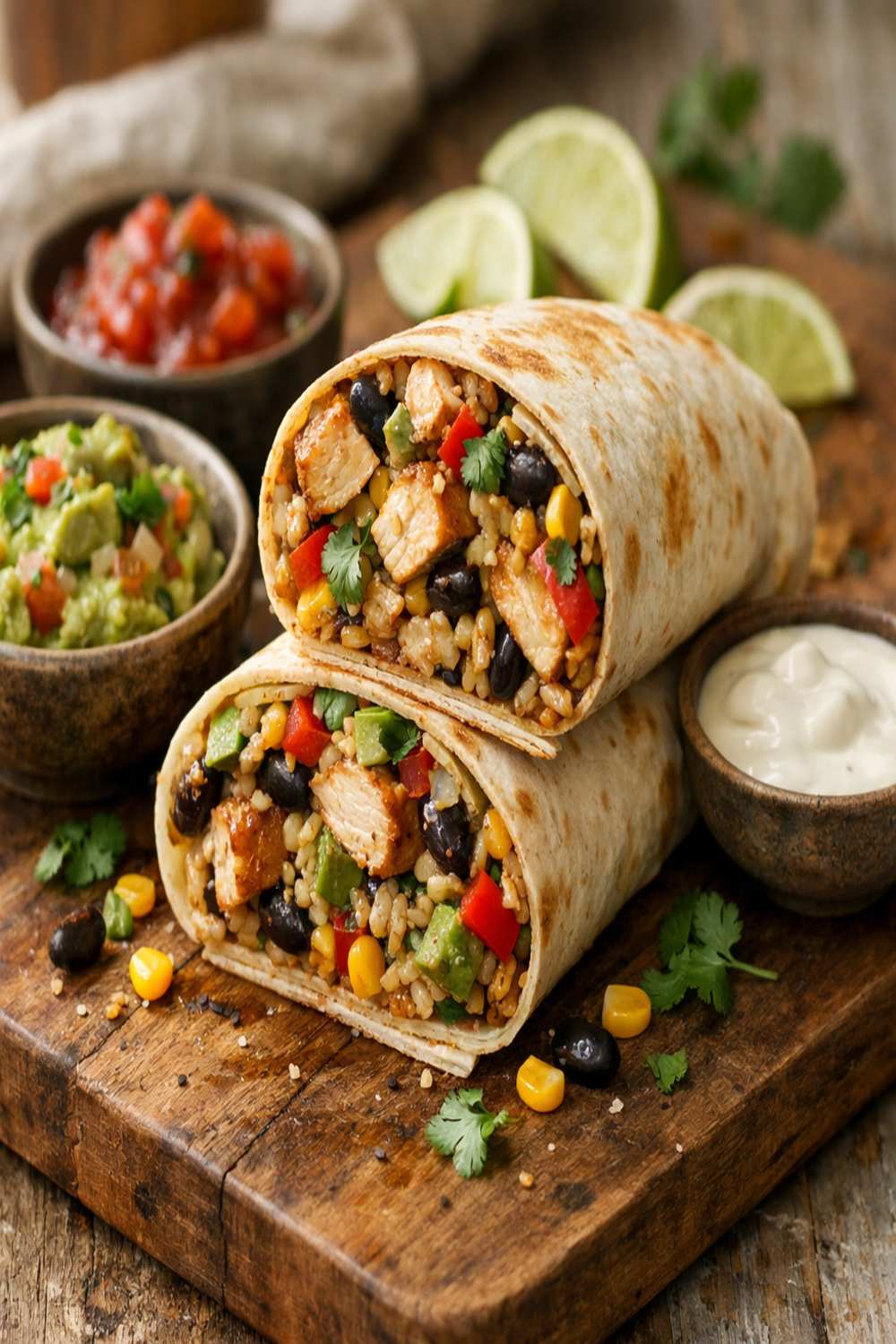 High Protein Chicken Burrito Recipe