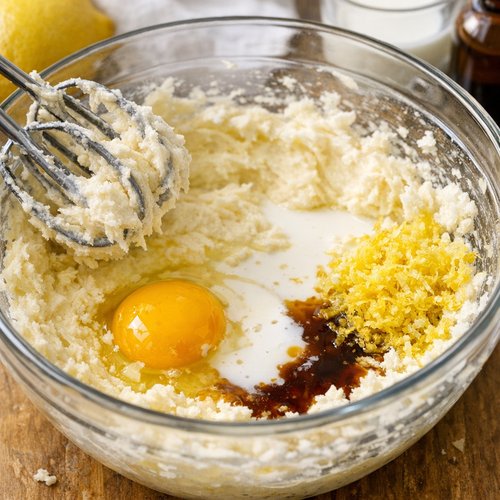 Step 5: Add Eggs and Wet Ingredients