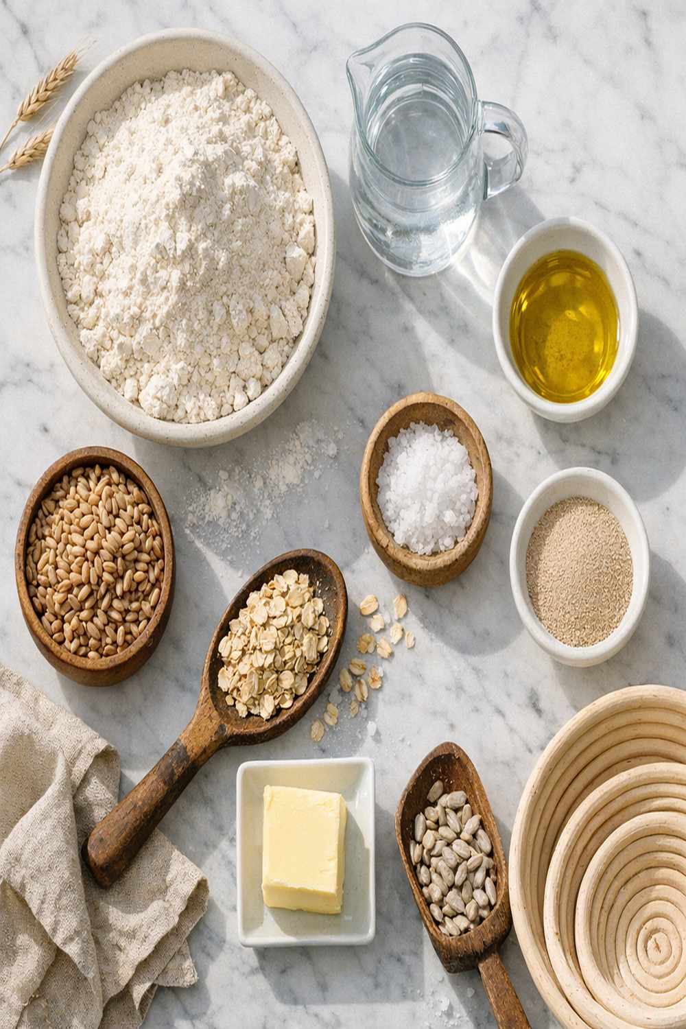 Bread Recipe No Knead ingredients