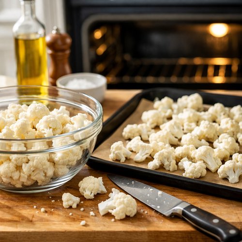Step 1: Heat Your Oven and Prep the Cauliflower