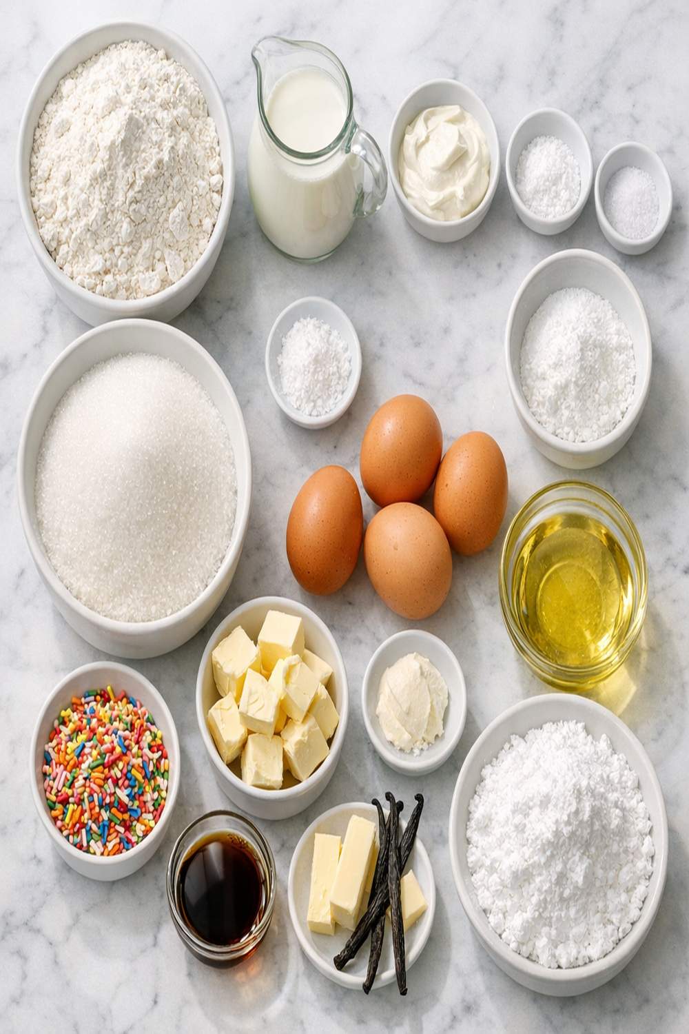 Vanilla Birthday Cake Recipe ingredients